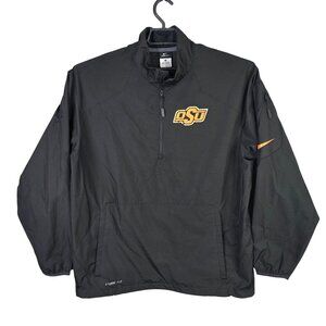 Mens Nike OSU Oklahoma State Cowboys Storm-FIT Pullover Jacket 1/4 Zip Size M